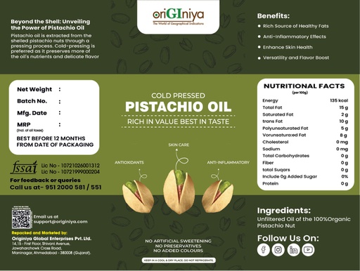 Pistachio Oil